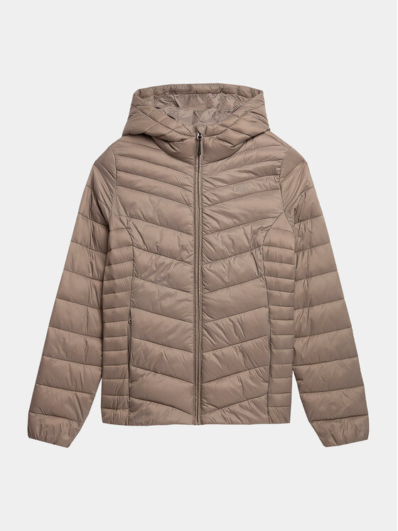 4F 4F Prechodná bunda 4FAW23TDJAF225 Hnedá Slim Fit
