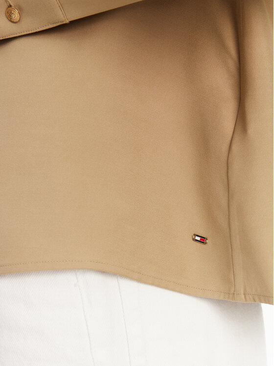 Tommy Hilfiger Tommy Hilfiger Särkpluus WW0WW44049 Beež Regular Fit