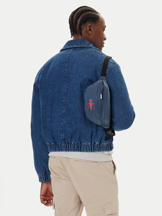 Calvin Klein Borsetă Bold Waistbag LV04D3116G Bleumarin