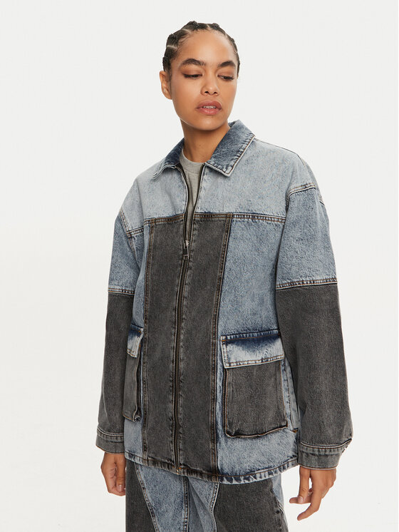 ROTATE ROTATE Джинсова куртка Mariana 1128221603 Голубий Oversize