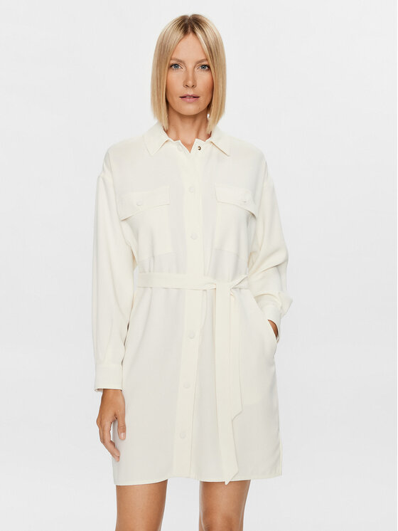 Marella Marella Vestito chemisier Echi 2332260933200 Écru Regular Fit
