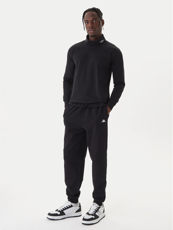 Kappa Kappa Гольф Authentic Olvea 341X8EW Чорний Comfort Fit