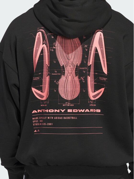 adidas adidas Bluza techniczna 156157 Czarny Regular Fit