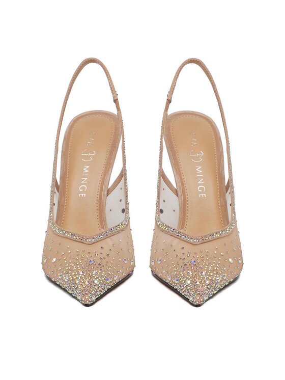 Eva Minge Eva Minge Pantofi cu toc subțire EO-MAE-LT1677-27 Bej