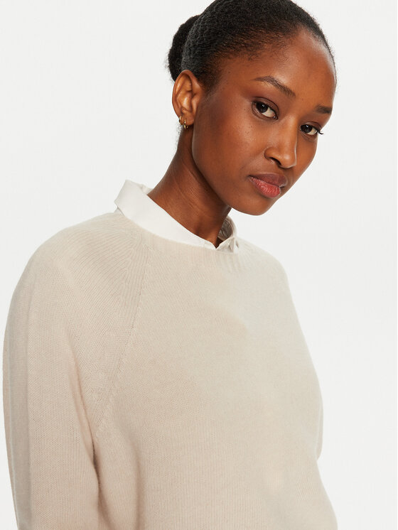 Marella Marella Pulover Cine 2423366325 Écru Regular Fit