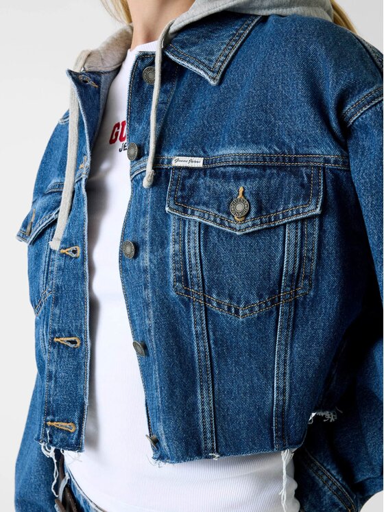 Guess Jeans Guess Jeans Jeansová bunda 180488 Modrá Classic Fit