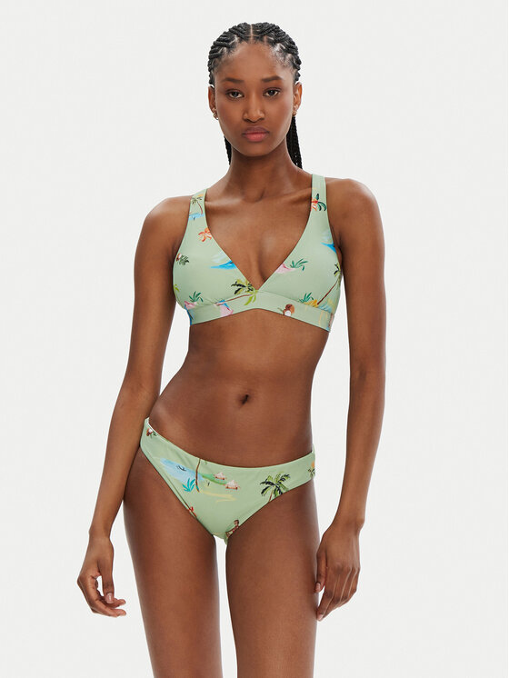 Seafolly Seafolly Bikini felső Isla Palm 31514MF216 Zöld