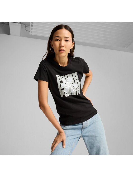 Puma Puma T-Shirt 682997 Czarny Regular Fit