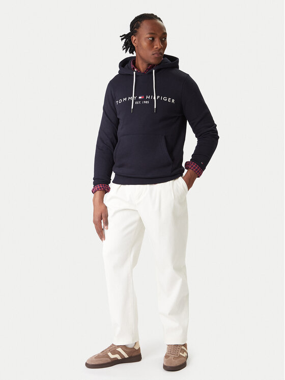 Tommy Hilfiger Tommy Hilfiger Bluză Core Logo MW0MW10752 Bleumarin Regular Fit