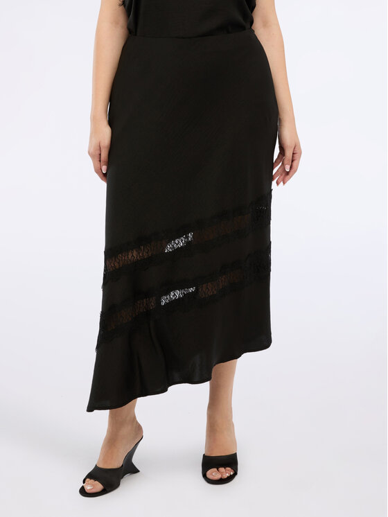 Fiorella Rubino Fiorella Rubino Gonna midi 1209T000362N033 Nero A-Line Fit