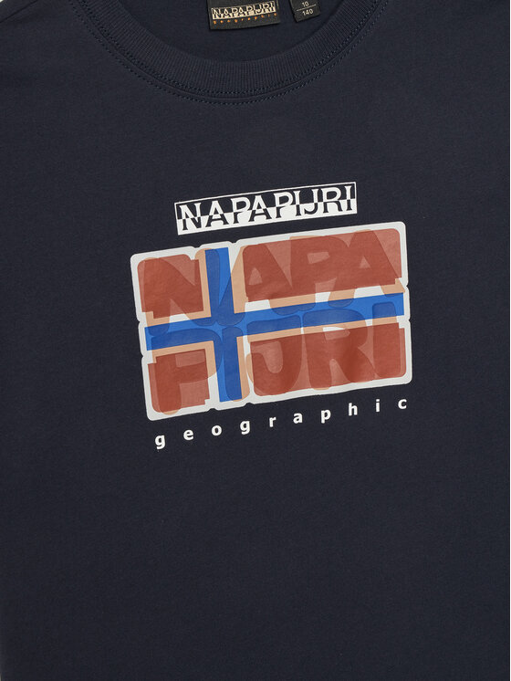 Napapijri Napapijri T-krekls S-Sella NP0A4IGX S Tumši zils Regular Fit