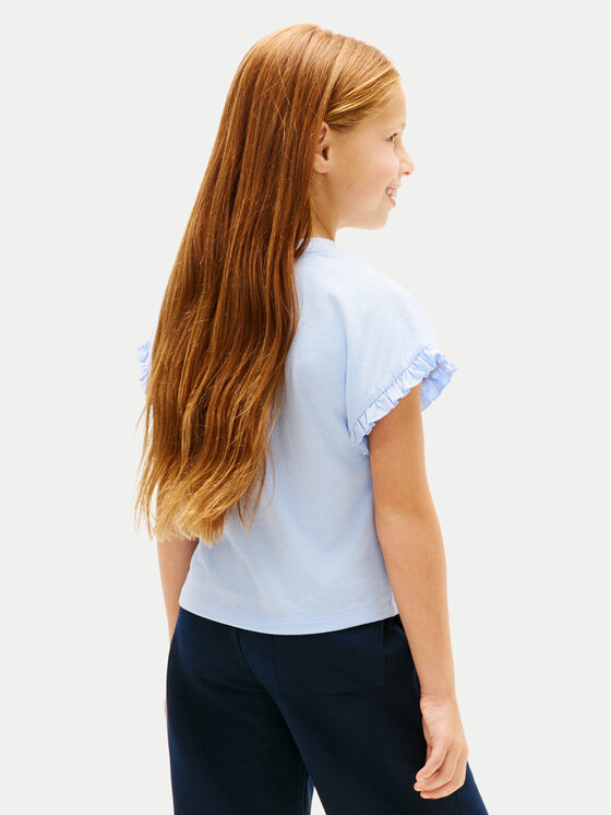 Tommy Hilfiger Tommy Hilfiger T-Shirt Essential KG0KG08970 Ανοιχτό μπλε Relaxed Fit