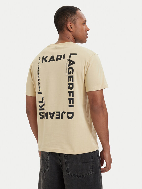 Karl Lagerfeld Jeans Karl Lagerfeld Jeans Póló B2M17090 Khaki Relaxed Fit