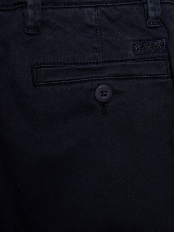 Guess Guess Chinosy L3BB00 WFPMA Granatowy Regular Fit