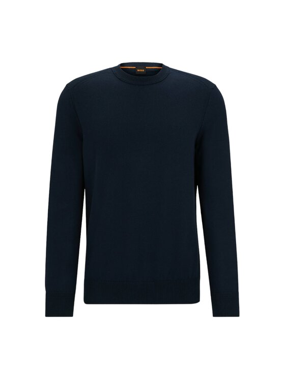 BOSS Boss Sweter q-roa-30816 Niebieski Regular Fit