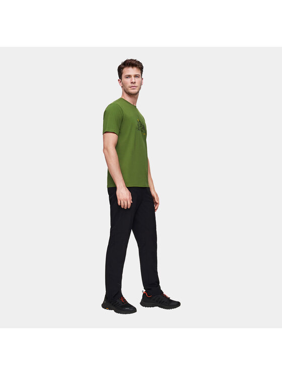 Alpinus Alpinus T-Shirt Patkhor Zielony Regular Fit
