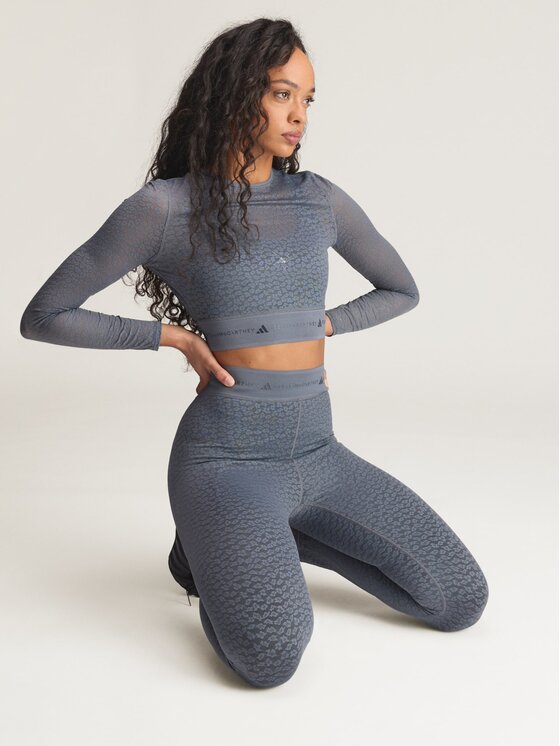 adidas by Stella McCartney adidas by Stella McCartney Koszulka techniczna 162250 Niebieski Slim Fit