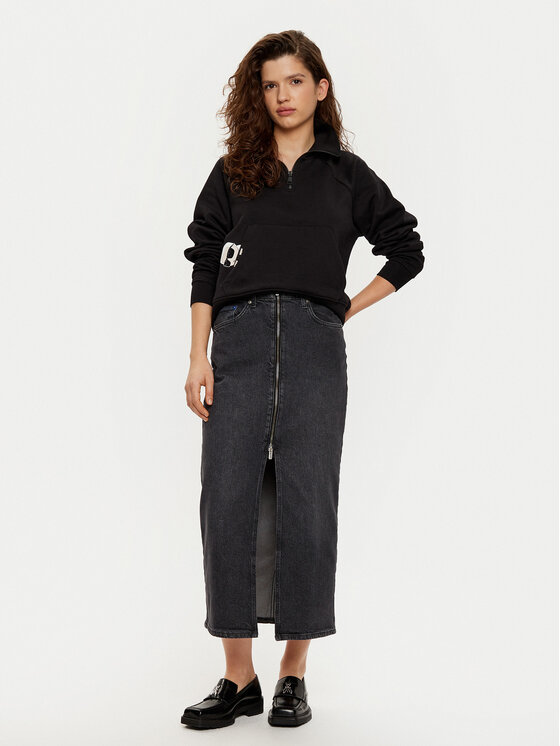 KARL LAGERFELD KARL LAGERFELD Μπλούζα A1W20058 Μαύρο Regular Fit