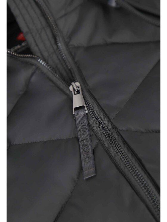 Volcano Volcano Płaszcz zimowy J-CELESTE Czarny Regular Fit