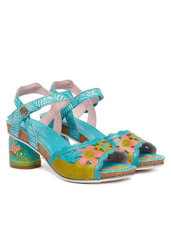 Laura Vita Laura Vita Босоніжки Framboiseo 34 Бірюзовий