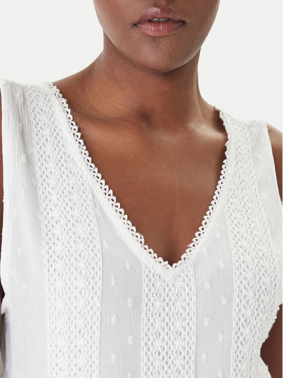 Banana Moon Banana Moon Ljetna haljina Martina Seastar MZG10 Bijela Regular Fit