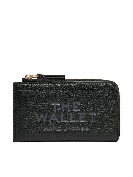 Marc Jacobs Portofel pentru monede The Leather Top Zip Multi 2S4SMP010S02 Negru