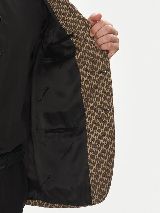 KARL LAGERFELD KARL LAGERFELD Піджак 155106 552115 Коричневий Slim Fit