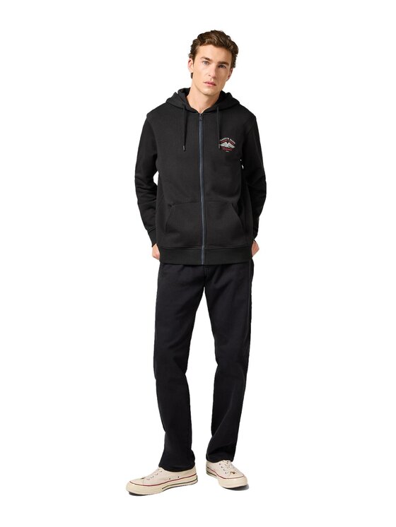 Wrangler Wrangler Bluza 112362888 Czarny Regular Fit