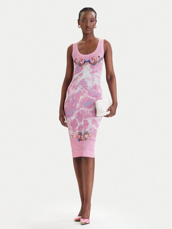 Versace Jeans Couture Versace Jeans Couture Ежедневна рокля 80HAO9P6 JS545 Розов Slim Fit