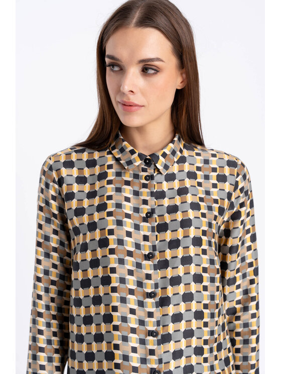 CLICK CLICK Košile 10-6936 Barevná Regular Fit