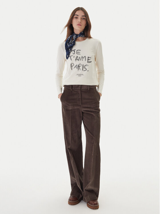Weekend Max Mara Weekend Max Mara Μπλουζάκι Renoir 2525946032 Εκρού Regular Fit