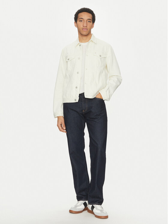 Tommy Hilfiger Tommy Hilfiger Geacă de blugi MW0MW39212 Écru Regular Fit