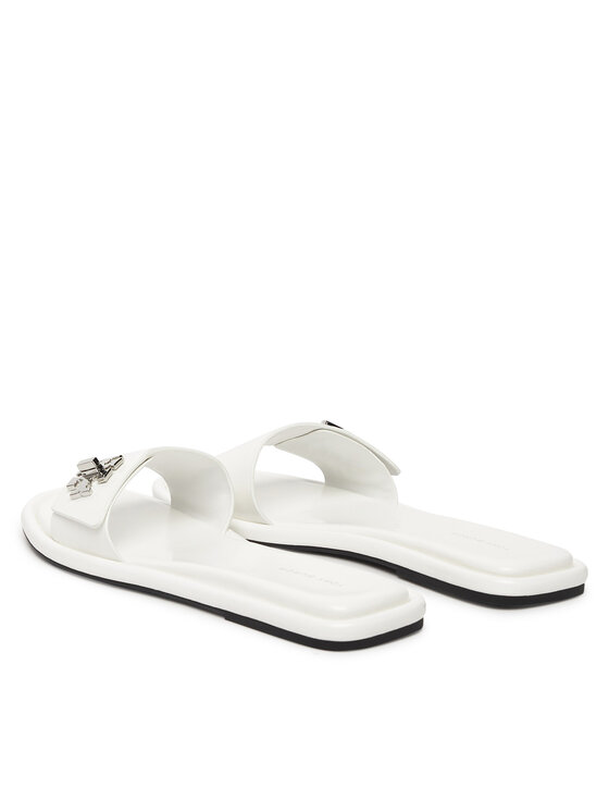 Tory Burch Tory Burch Şlapi T Lock Slide 164676 Alb