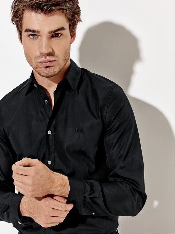 Camicia BlackJack Nero Slim Fit