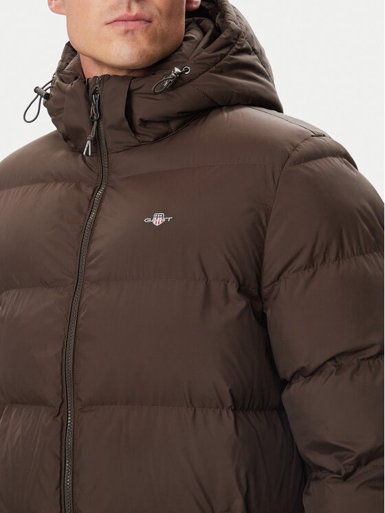 Gant Gant Žieminė striukė Active Cloud 7006661 Tamsiai ruda Regular Fit