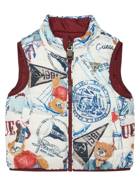 Guess Guess Sportovní vesta N6RL01 WCFM2 Barevná Regular Fit