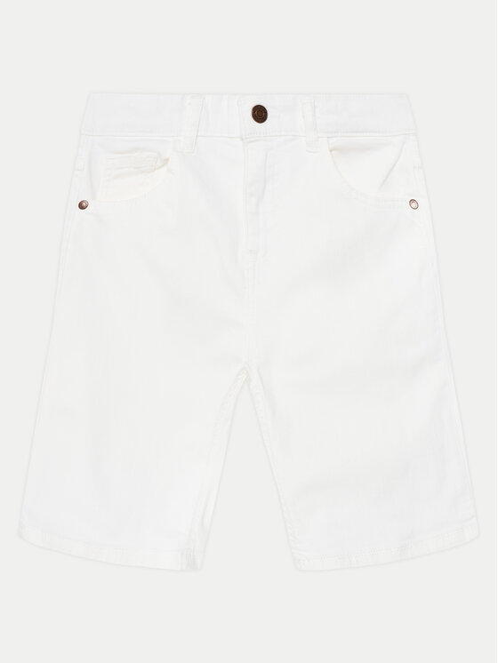Guess Guess Pantaloni scurți de blugi L4RD11 WE620 Alb Regular Fit