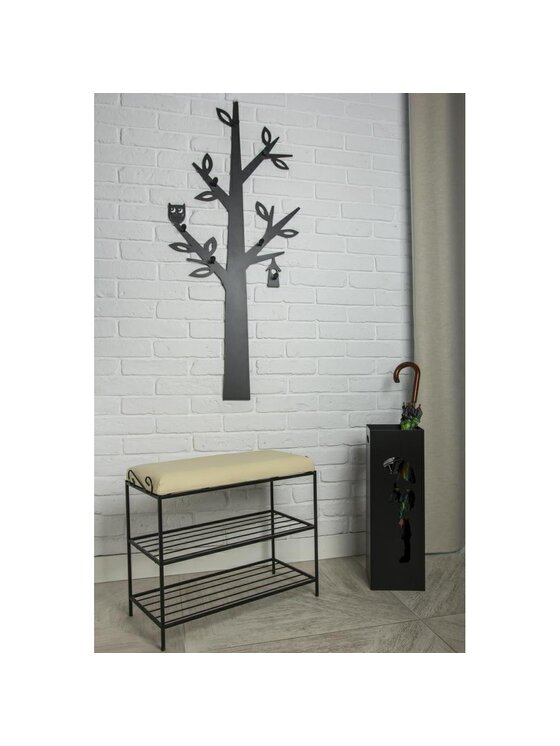 MIAhome MIAhome Kosz na Parasole Parasolnik 60 cm RAGAZZA E OMBRELLO Czarny