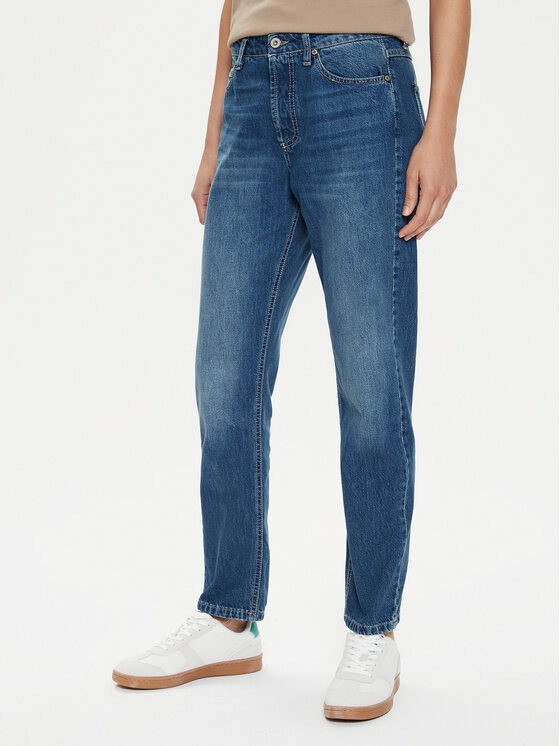 Please Please Jeans hlače P2Y8EH0NOU Mornarsko modra Regular Fit