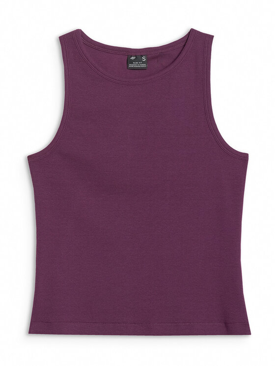 4F 4F Tank top NOS Fioletowy Slim Fit