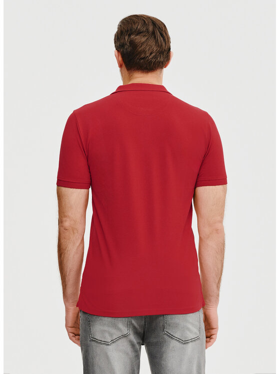 Pako Lorente Pako Lorente Polo P25SF-TX-003 Czerwony Classic Fit