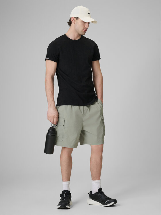 4F 4F T-Shirt COMMERCIAL Czarny Regular Fit