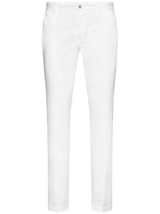 JOOP! JOOP! Spodnie materiałowe 17 JT-18Hank-D 30026639 Biały Slim Fit