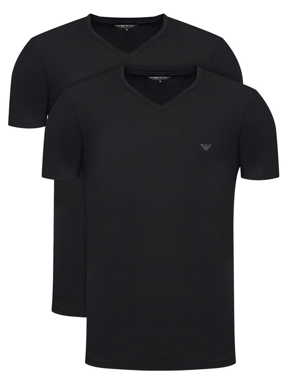 Emporio Armani Underwear Emporio Armani Underwear 2er-Set T-Shirts EM000392 AF14132 MC005 Schwarz Regular Fit