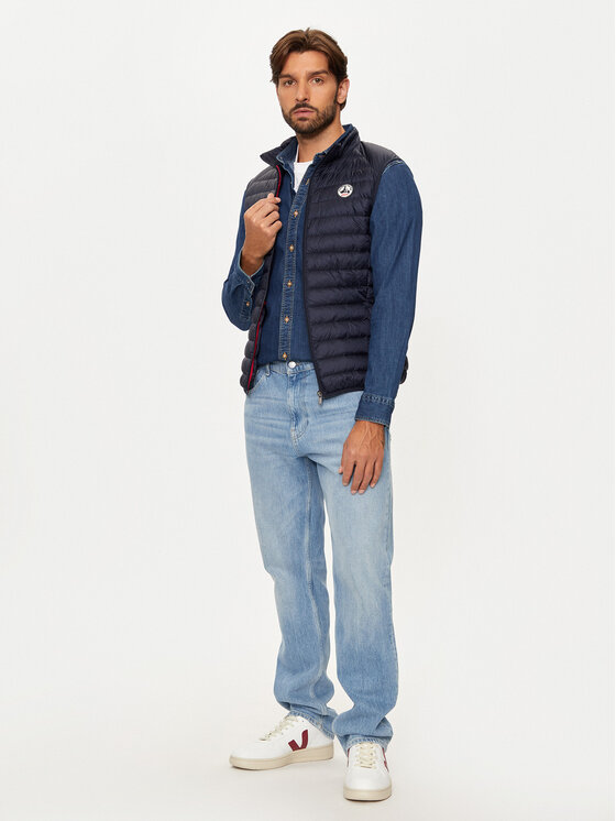 Jott Jott Vestă Tom P000MDOW04 Bleumarin Slim Fit