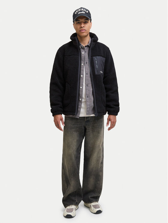 Jack & Jones Jack & Jones Fleecová mikina Soho 12278784 Čierna Regular Fit