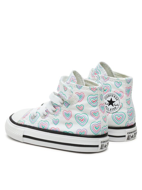 Converse Converse Teniși Chuck Taylor All Star Hearts Easy-On A08379C Colorat