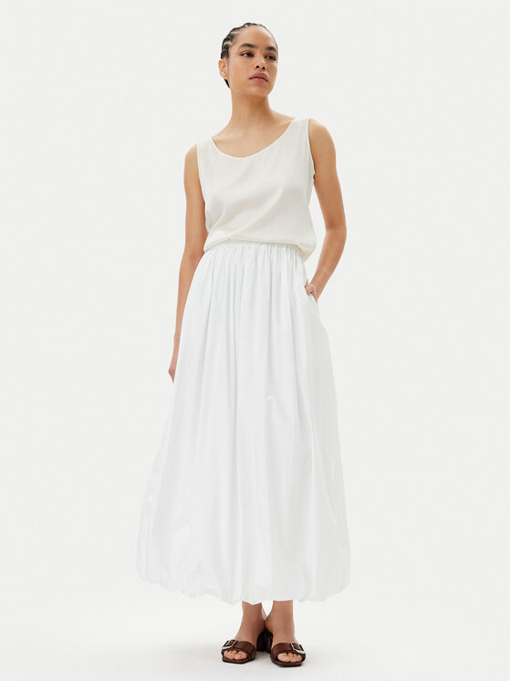 PINKO PINKO Maxi suknja Johnny 105214 A2LD Bijela Regular Fit