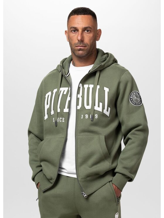 PITBULL PITBULL Bluza NORTON Zielony Regular Fit