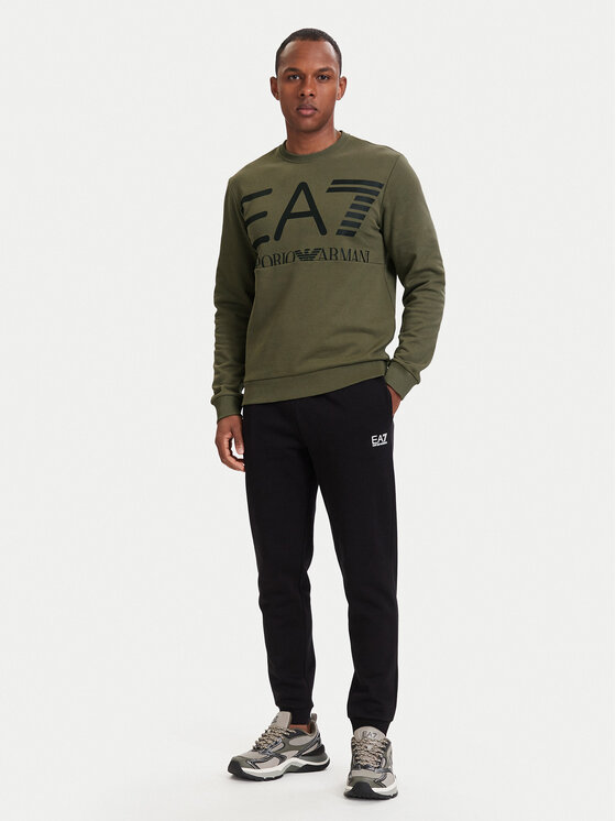 EA7 Emporio Armani EA7 Emporio Armani Džemperis ar kapuci 7M002201 AF27189 U7014 Zaļš Regular Fit